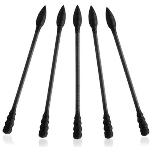سيت اعواد قطنية بالفحم 120 قطعة Smudge No More Charcoal Swabs Set 120 PCS