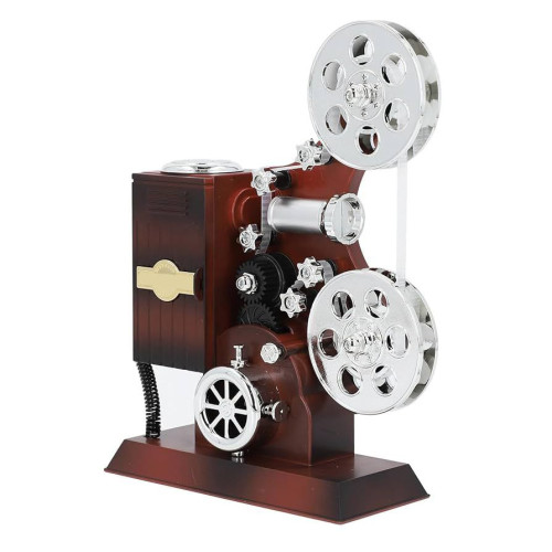 صندوق موسيقى فاخر على شكل جهاز عرض أفلام (بروجيكتور) Luxury Keystone Vintage Movie Projector Music Box