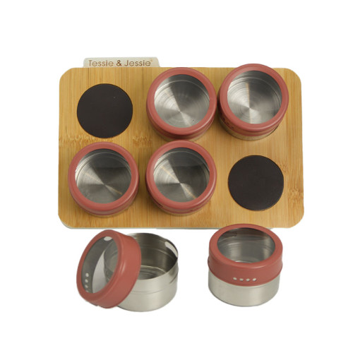 سيت بهارات مستطيل Rectangular spice jar set