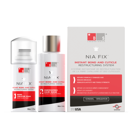 نـيا فِكس﻿ - نظام فوري لإصلاح الروابط وإعادة هيكلة الطبقة الخارجية للشعر﻿ Nia Fix Instant Bond and Cuticle Restructuring System