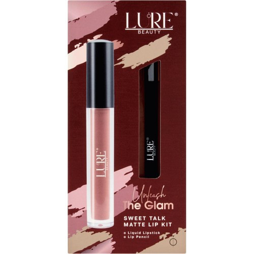 سيت أحمر الشفاه المطفي مع قلم تحديد Sweet Talk Matte Lip Kit – Liquid Lipstick & Lip Pencil