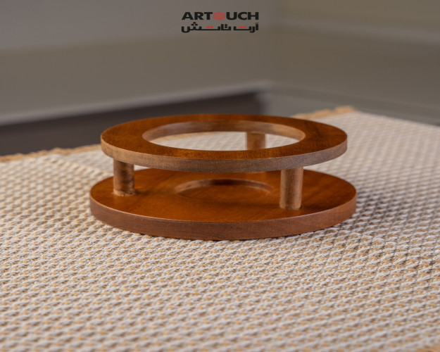 قاعدة قوري خشب Wooden teapot base