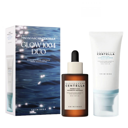 سيت واقي شمس مائي + سيروم السنتيلا Centella Dual Glow Skincare Set
