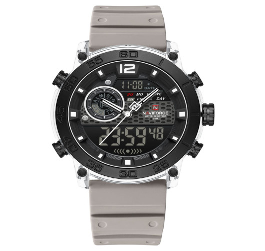ساعة رجالية Naviforce NF6104 Dual-Display Sport Watch