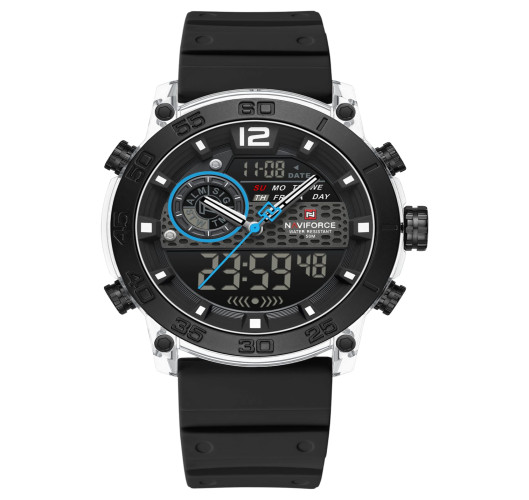 ساعة رجالية Naviforce NF6104 Dual-Display Sport Watch