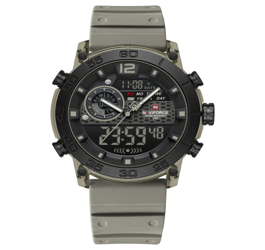 ساعة رجالية Naviforce NF6104 Dual-Display Sport Watch