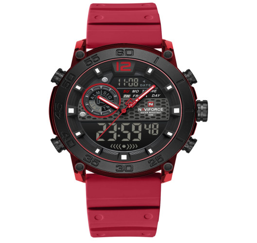 ساعة رجالية Naviforce NF6104 Dual-Display Sport Watch
