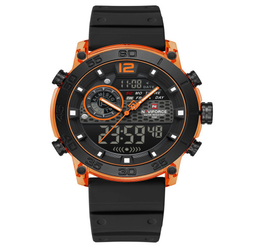 ساعة رجالية Naviforce NF6104 Dual-Display Sport Watch