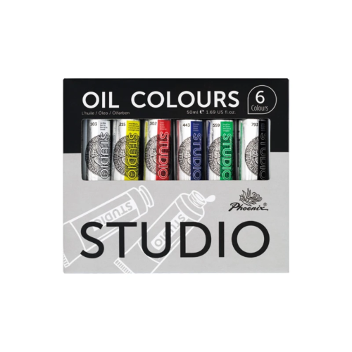 الوان زيتية فينيكس ستوديو Oil colours 6 22ml