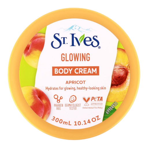 كريم جسم مرطب بخلاصة المشمش 300 مل Glowing Body Cream with Apricot Extract - 300ml