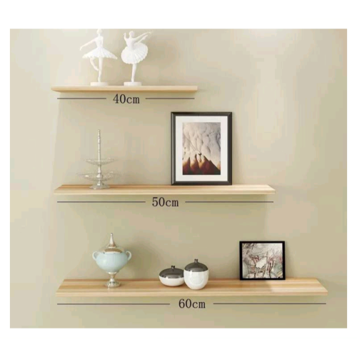 سيت رفوف ثلاثي صاجي Three-piece wooden shelf set