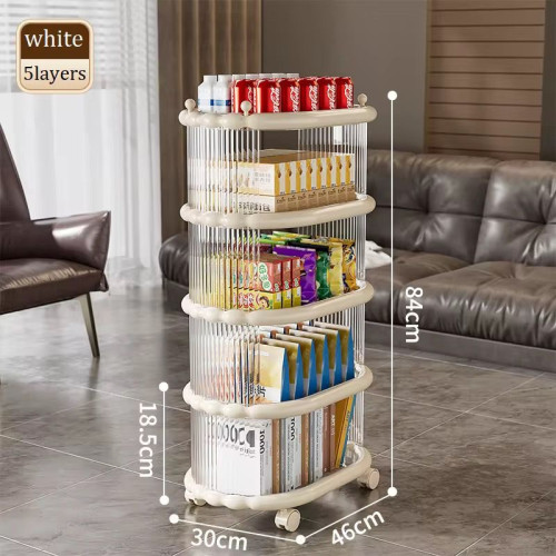 عربة ترولي 5 رفوف للتنظيم و التخزين او تقديم الضيافة قابلة للفصل Organizer Shelf 5 layers
