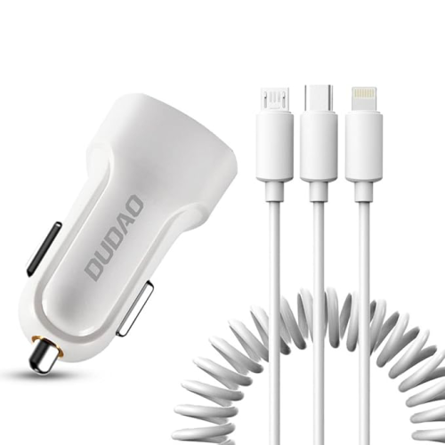 شاحن سيارة 3 في 1 مايكرو + تايب سي + L 3in1 Car Charger Micro Type-C L
