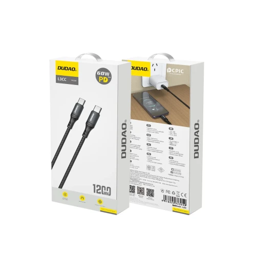 كابل شحن سريع من Type-C إلى Type-C Fast Charging Cable Type-C to Type-C