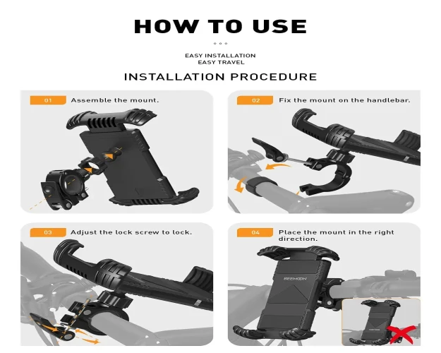 حامل هاتف عام للدراجات النارية general motorcycle phone holder