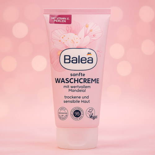 غسول كريم لطيف للوجه بزيت اللوز – للبشرة الجافة والحساسة Balea Gentle Cleansing Cream with Almond Oil – For Dry & Sensitive Skin