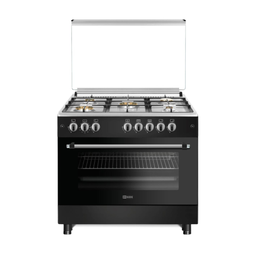 طباخ انسايد - 5 مشاعل نظام بوري اسود Inside Gas Cooker - 5 Burners - Black