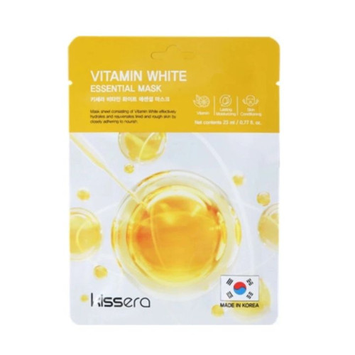 ماسك ورقي بفيتامين C للوجه للتفتيح والترطيب Vitamin C Face Sheet Mask Whitening, Glow & Moisture