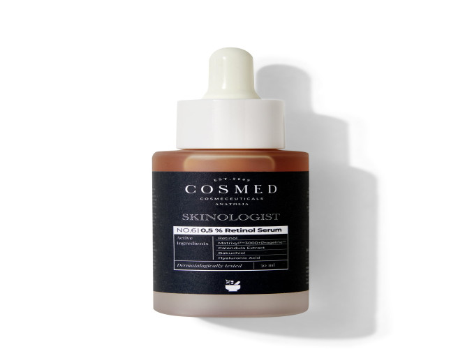 كوزمد سيروم الريتينول 0.5% و الببتيدات - 30 مل Cosmed Skinologist Serum Containing 0.5% Retinol & Peptide - 30ml