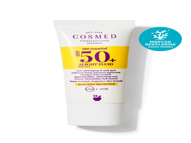 كوزمد واقي شمسي سائل + مفتح للبشرة - 30 مل Cosmed Sun Essential Alight Fluid - 30 ml