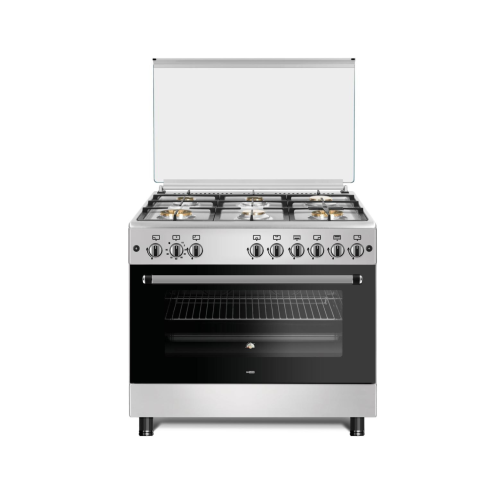 طباخ انسايد - 6 مشاعل - نظام بوري Inside Gas Cooker - 6 Burners - Steel -