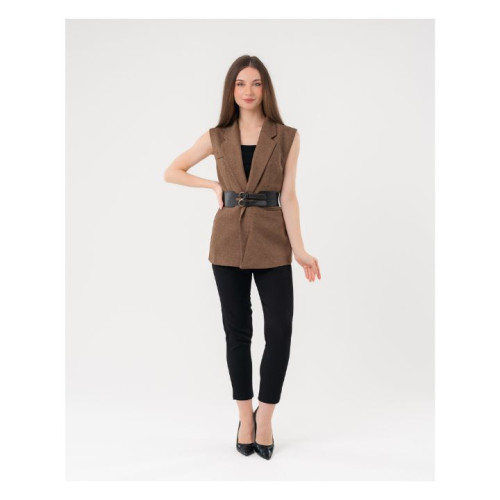 سترة بليزر (فيست) نسائية بدون أكمام Women's Sleeveless Blazer Vest