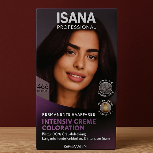صبغة إسـانا بروفيشنال – كريم تلوين مكثّف (466 باذنجاني) ISANA Professional Intensive Creme Coloration – 466 Aubergine