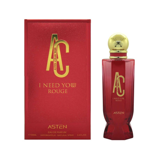 عطر آي نيد يو روج Eau De Parfum للنساء 100 مل Asten I Need You Rouge Eau De Parfum Women's Perfume 100ml