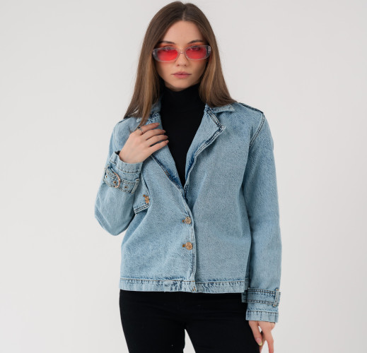 جاكيت جينز نسائي Women's  Denim Jacket