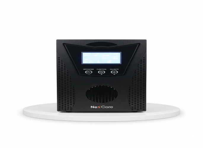 جهاز UPS– (1 كيلو فولت أمبير / 800 واط، بطاريتان 12 فولت – 9 أمبير-ساعة، أونلاين) UPS NEX CORE - (1KVA/800W 2BT 12V-9AH ONLINE)