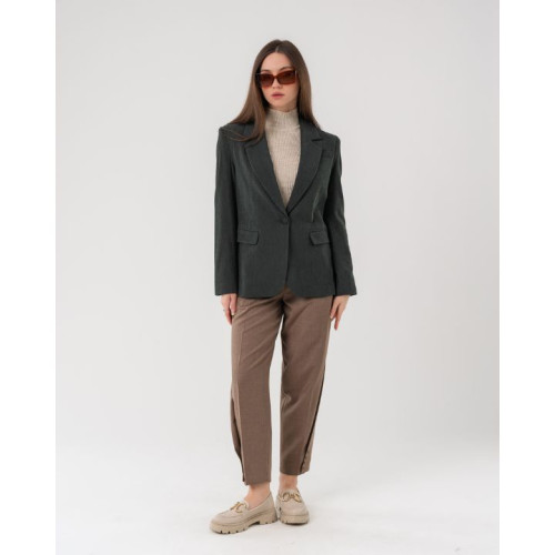 جاكيت بليزر بقماش الكوردروي المُضلع Women's Corduroy Blazer