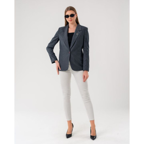 جاكيت بليزر بقماش الكوردروي Women's Corduroy Blazer