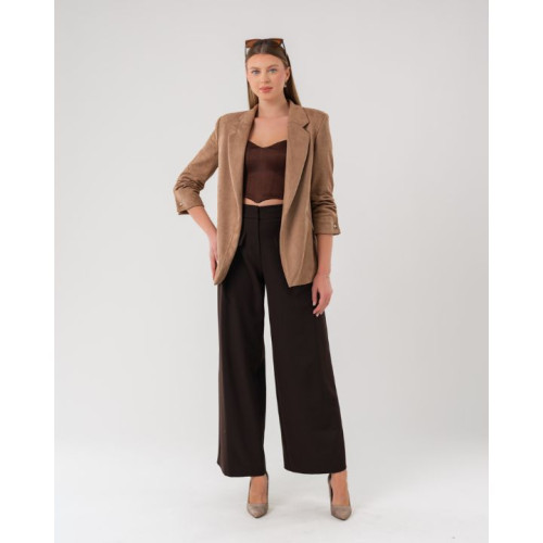 جاكيت بليزر بقماش الشامواه Women's Blazer in Faux Suede