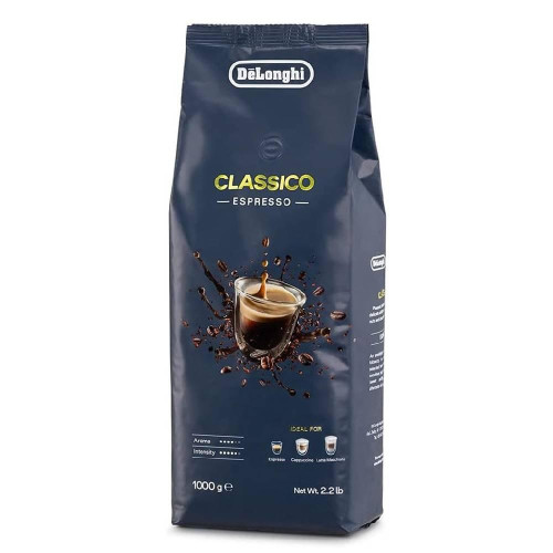 حبوب القهوة ديلونغي 50% اربيكا + 50% روبوستا Coffee Beans Classico  Espresso