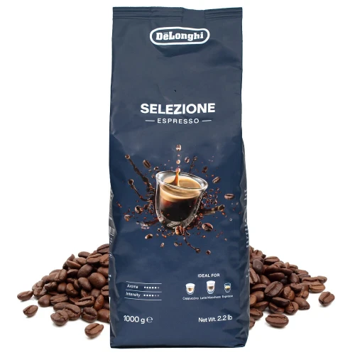 حبوب قهوة الايطالية ديلونغي 70% اربيكا + 30% روبوستا Coffee Beans Selezione Espresso