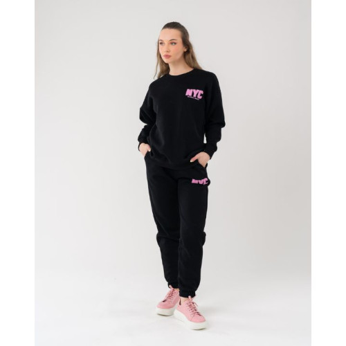 طقم رياضي أسود Casual Sweatsuit