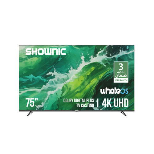 شاشة شونك ”75 4K UHD نظام ويل SHOWNIC 75” Whale OS TV 4K UHD