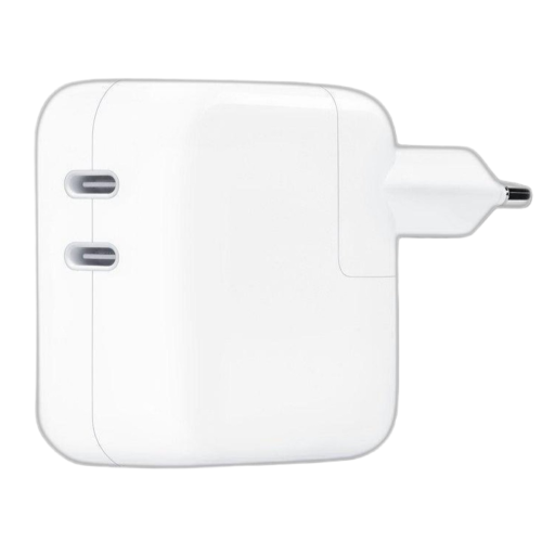 محول طاقة A2676 أصلي بمنفذ USB-C مزدوج بقوة 35 وات Dual Usb-C Port 35w Power Adapter A2676 Original