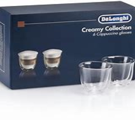 مجموعة اكواب ديلونغي  حرارية كريمي كابتشينو عدد 6 Creamy Collection 6 Cappuccino Glass