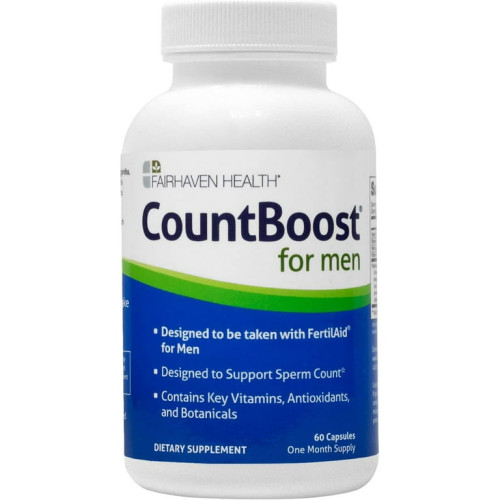 كاونت بوست الرجالي لزيادة عدد الحيوانات المنوية ودعم الاخصاب صنع امريكي CountBoost® for Men, 60 Capsules