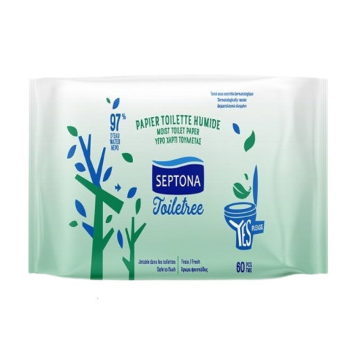 مناديل مرحاض مبللة – 60 قطعة Toilet Wet Wipes – 60 Pcs