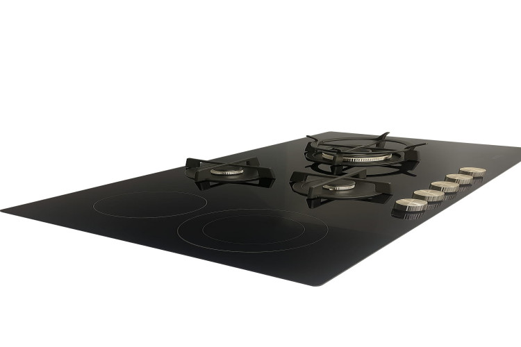 طباخ منضدي ديلونغي 2عين كهربائي - 3 عين غاز - قياس 90 Electric Gas Hob Cooker- Built - In