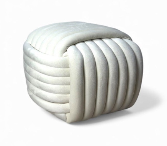 طابورية مقعد بوف knitted pouf