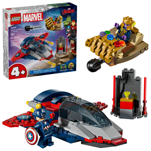 لعبة LEGO® مارفل كابتن أمريكا ضد ثانوس 76319 76319 Marvel Captain America vs. Thanos LEGO®