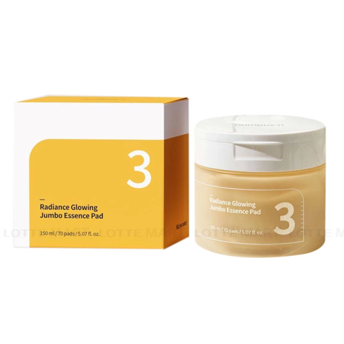 بادز إيسنس رقم 3 لتفتيح البشرة وترطيب عميق - 70قطعة No.3 Radiance Glowing Jumbo Essence Pad- 70 pcs