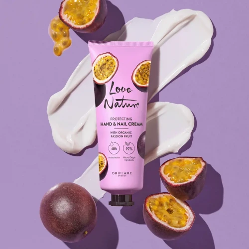 كريم حماية اليدين والأظافر بزبدة الفواكه الاستوائية Protecting Hand & Nail Cream with Organic Passion Fruit