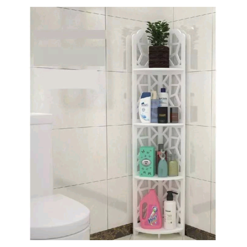 زاوية 120هندسي Corner Shelf Bathroom Storage Organizer Stand
