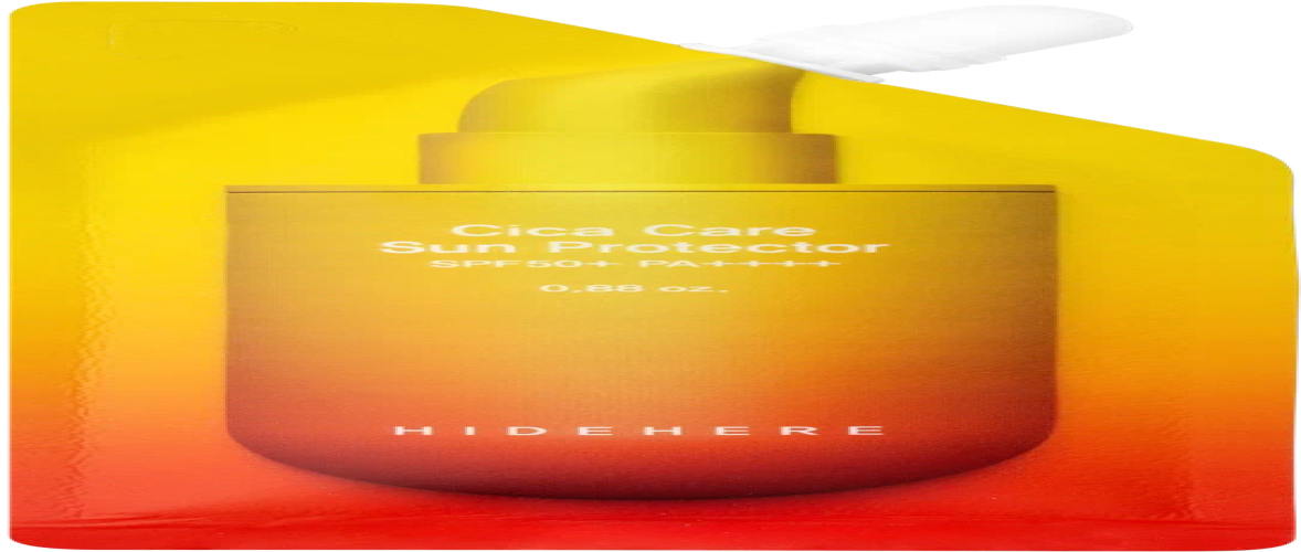 هايد هير - واقي شمس السيكا لحماية و تهدئة وترميم البشرة 25مل HIDEHERE - Cica Care Sun Protector SPF50+ PA++++ for calming and strengthening skin 25ml