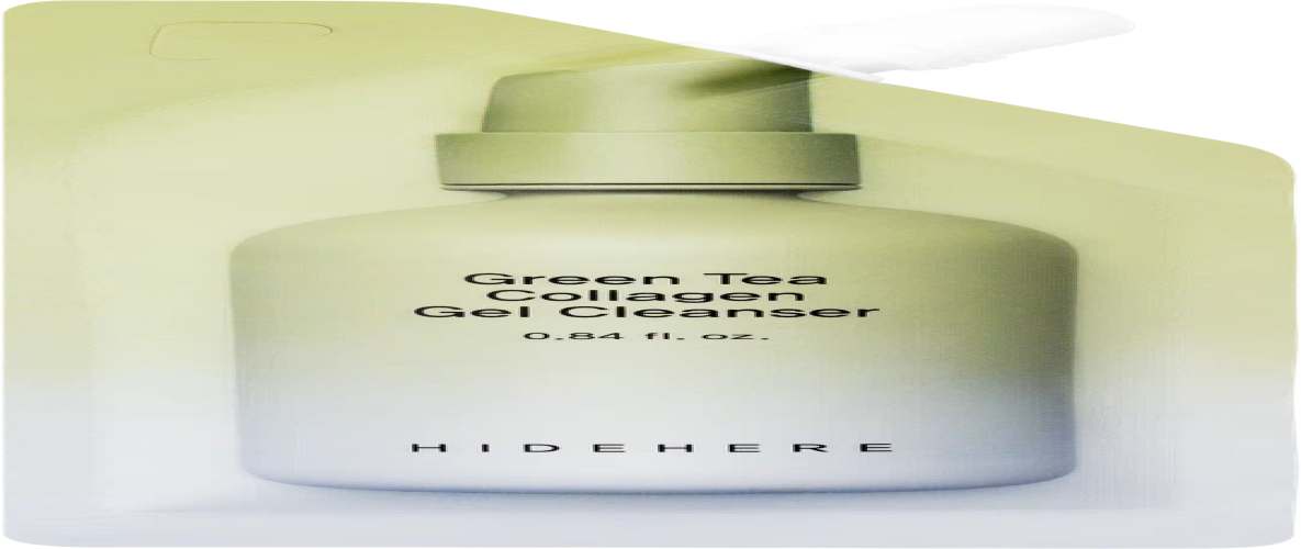 هايد هير - غسول الشاي الاخضر بالكولاجين لجميع انواع البشرة 25مل HIDEHERE - Collagen Green Tea Cleanser all skin types 25ml