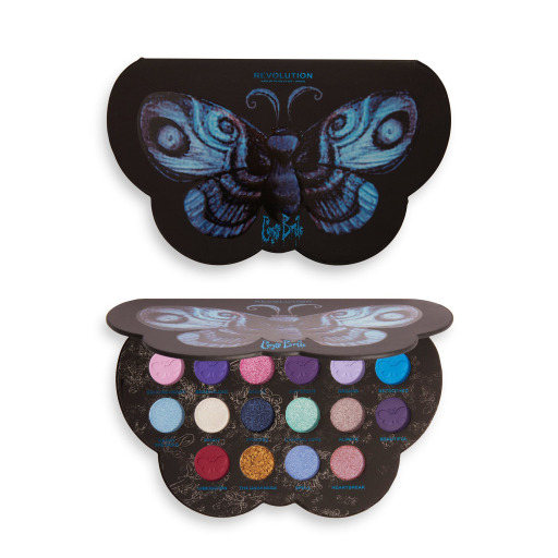 باليت ايشادو فراشة Corpse Bride Corpse Bride X Makeup Revolution Butterfly Eyeshadow Palette